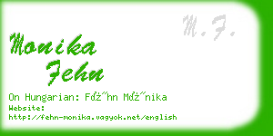 monika fehn business card